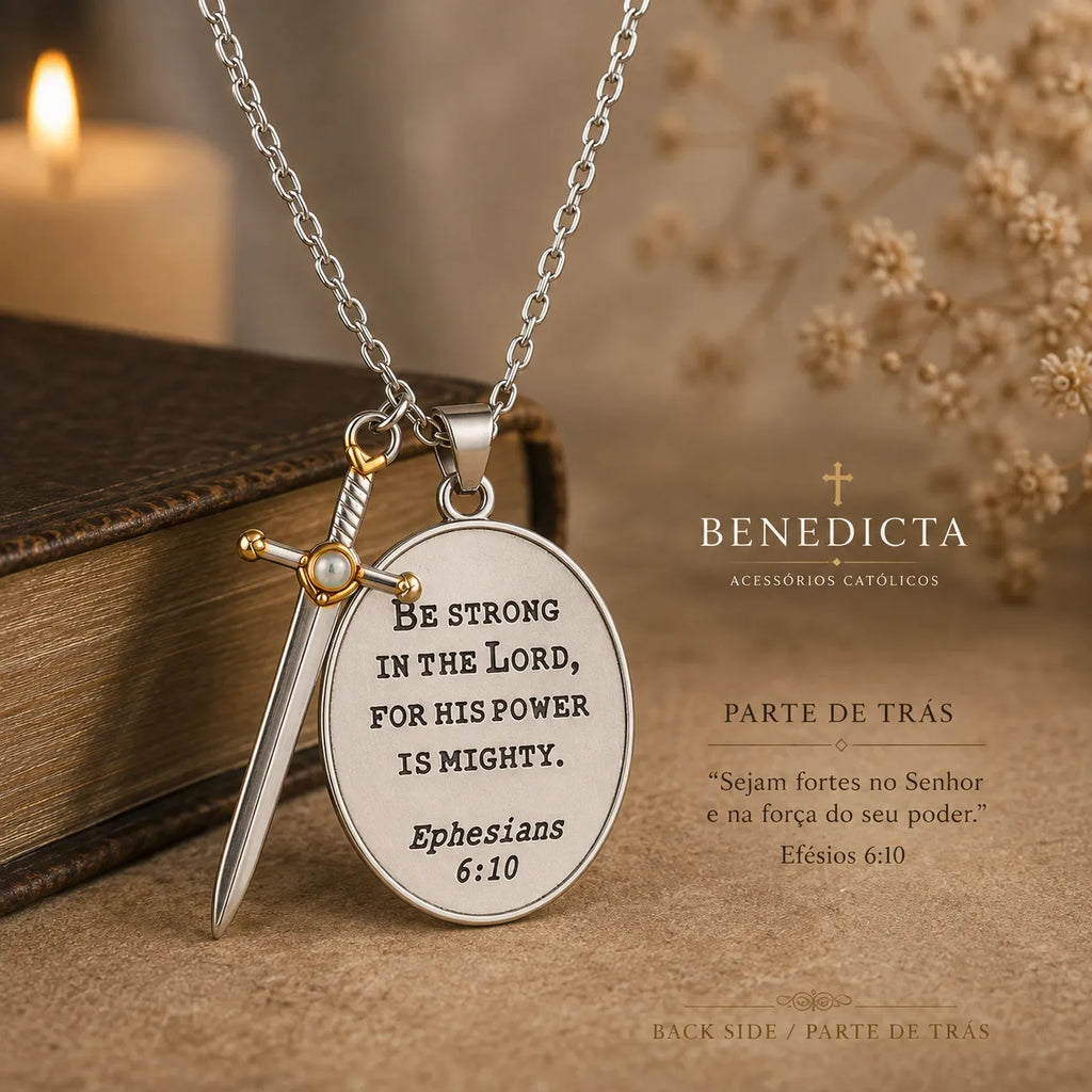 Terço de Cristal Nossa Senhora Aparecida — Leve Sua Fé com Você - Banhado Ouro 18k (Cópia)
