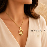 Colar Nossa Senhora Aparecida Dourado | Fé e Proteção