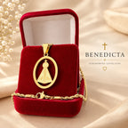 Colar Nossa Senhora Aparecida Dourado | Fé e Proteção