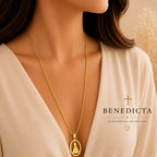 Colar Nossa Senhora Aparecida Dourado | Fé e Proteção
